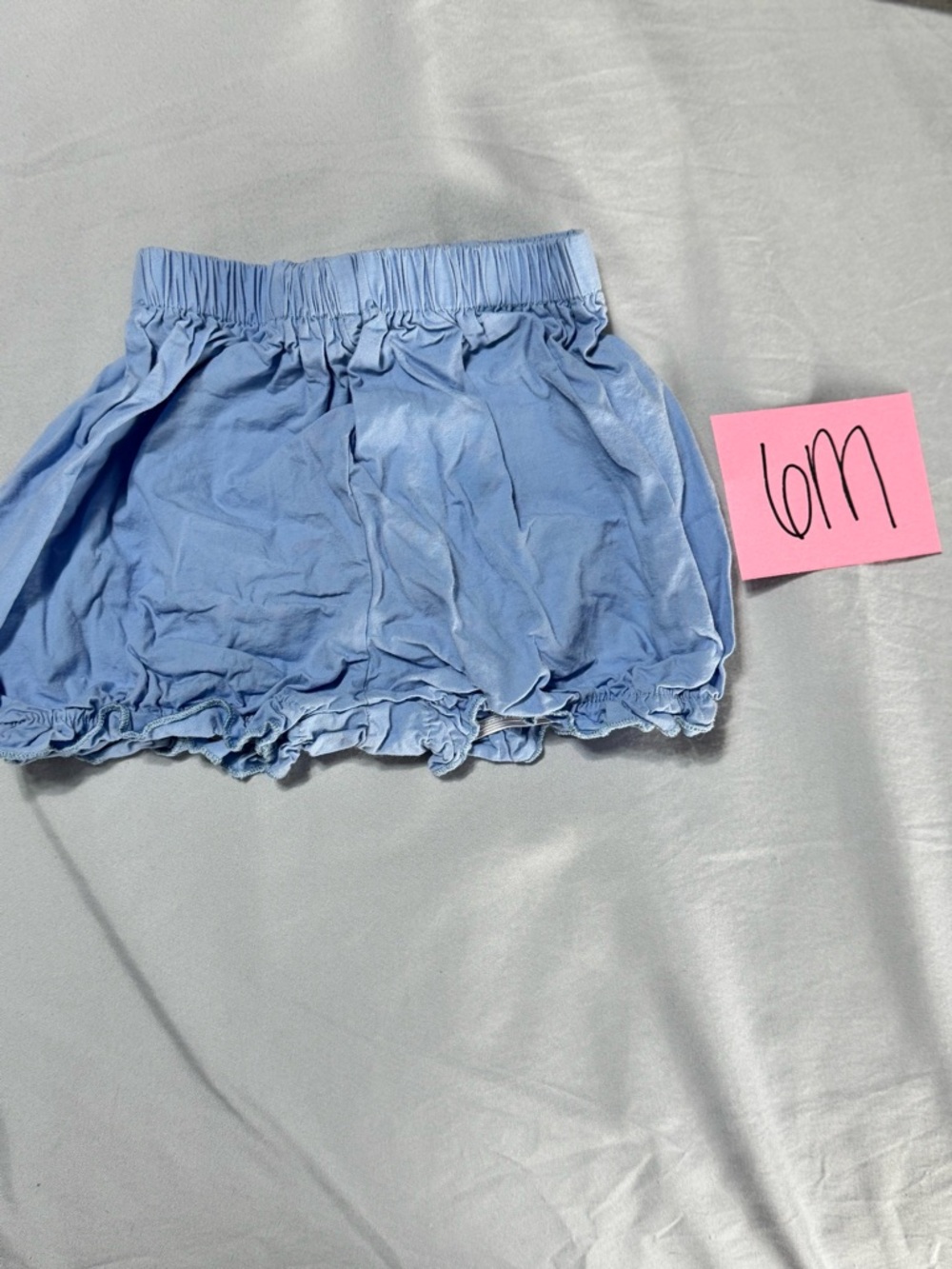 NWOT Light Blue Infant Bloomers/Diaper Cover Shorts, Size 6M